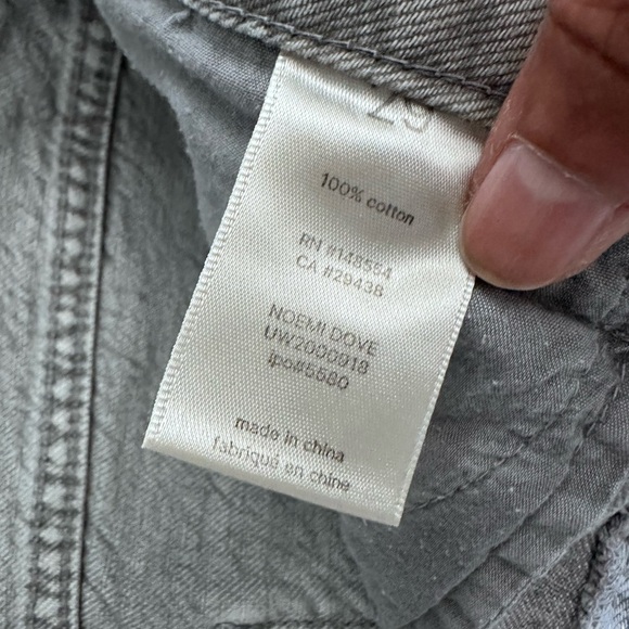 Anthropologie Unpublished NOEMI Light Gray Wide Leg Relaxed Jeans 29 - Picture 14 of 15